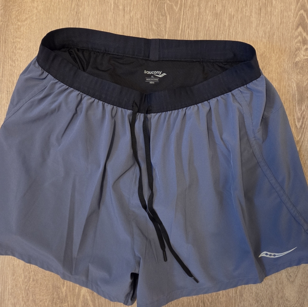 Saucony Men's Blue Athletic Shorts